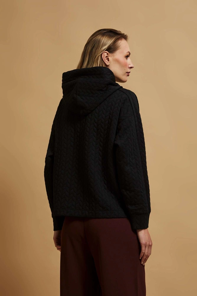 Bluza z kapturem czarna