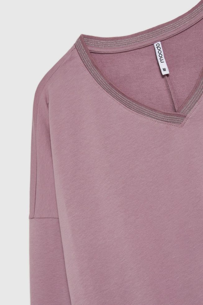 Bluza z bawełny różowa