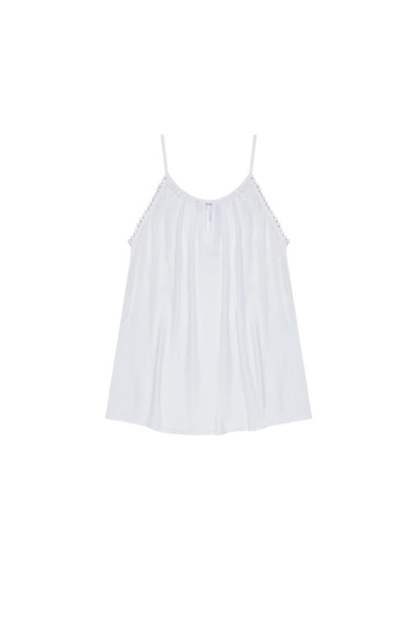 Top z wiskozy na ramiączkach