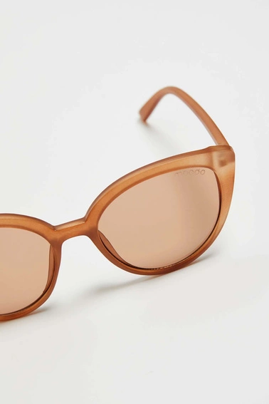 Okulary brązowe przeciwsłoneczne kocie