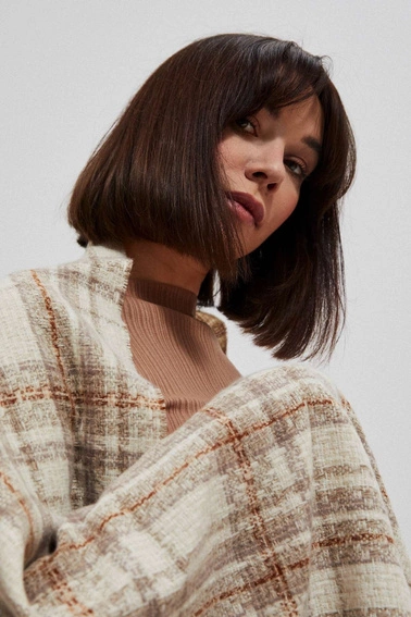 Szeroki szal w kratę