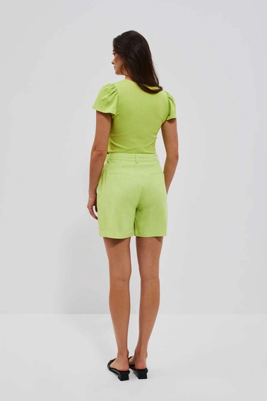 Szorty z wysokim stanem neonowe
