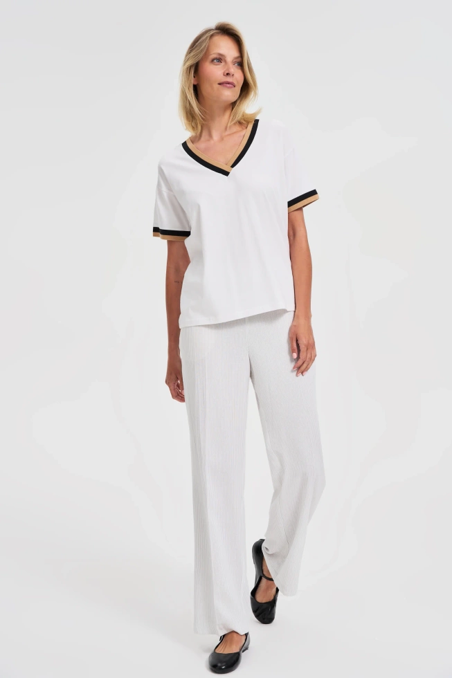 Bluzka z bawełny biała