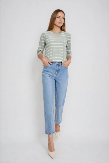 Jeansy z prostą nogawką niebieskie