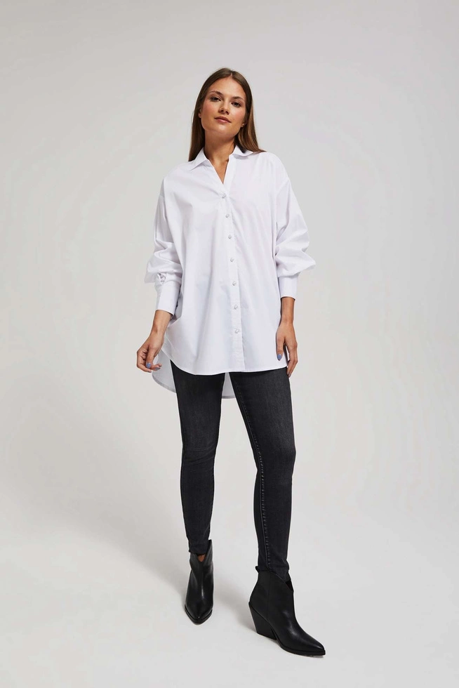 Koszula oversize z ozdobnymi guzikami
