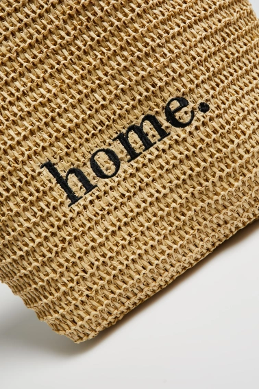 Pleciona torba beżowa