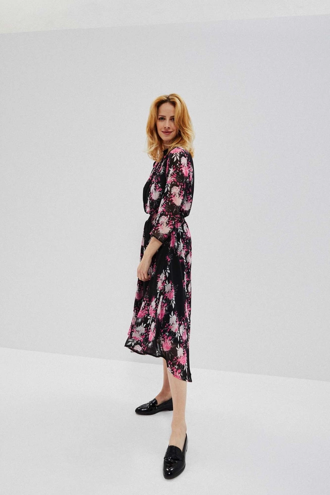 Szyfonowa sukienka z nadrukiem