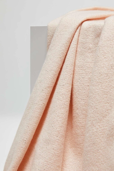 Gładki szalik pudrowo-różowy