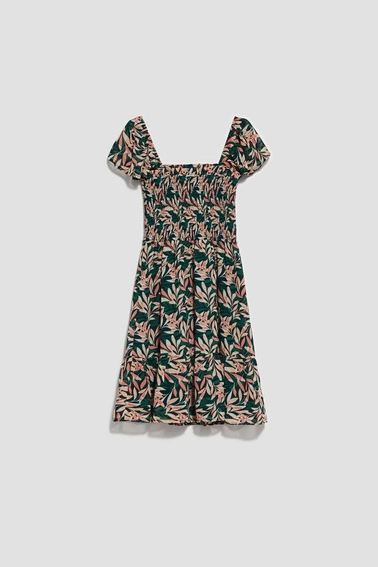 Sukienka z roślinnym wzorem