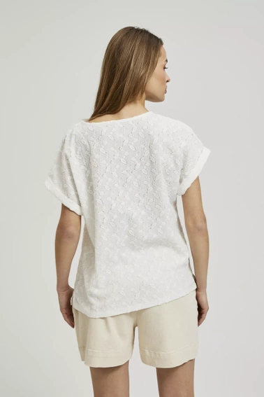 Bluzka biała z krótkimi rękawami