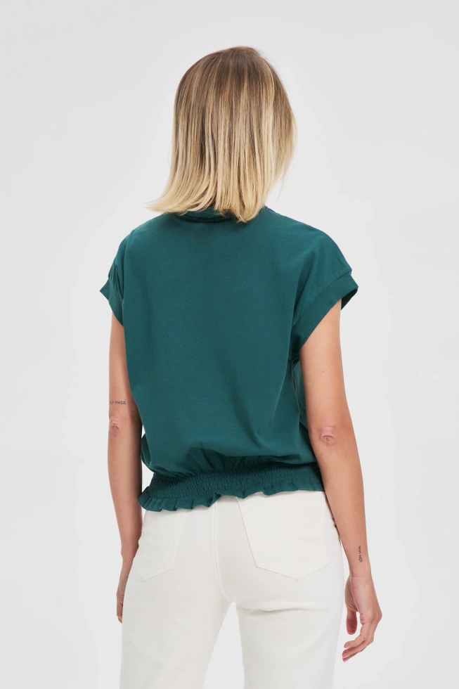 Bawełniana bluzka zielona