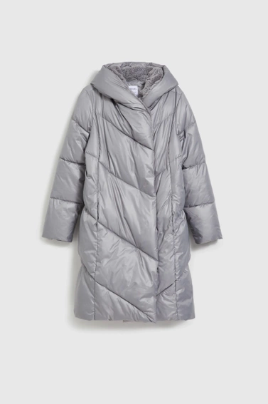 Kurtka z pikowaniem szara