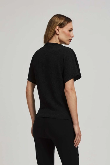 Elegancka bluzka z szerokimi rękawami czarna