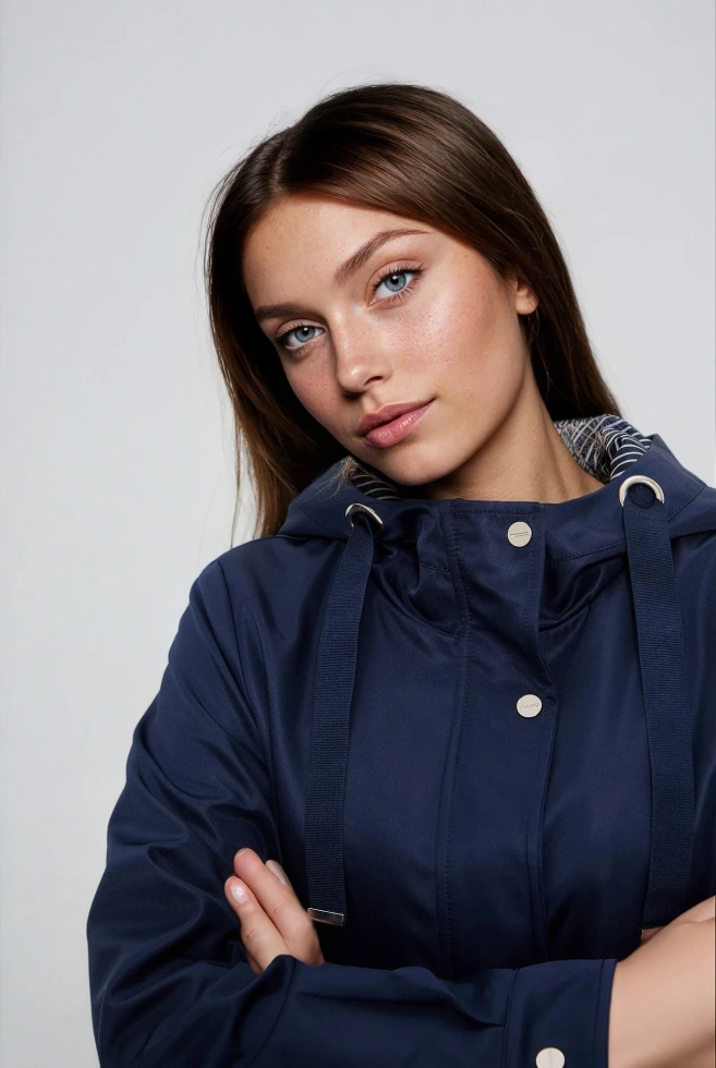 Kurtka parka granatowa