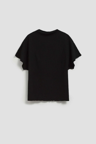 Elegancka bluzka z szerokimi rękawami czarna