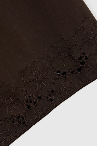 Bluzka z bawełny brązowa