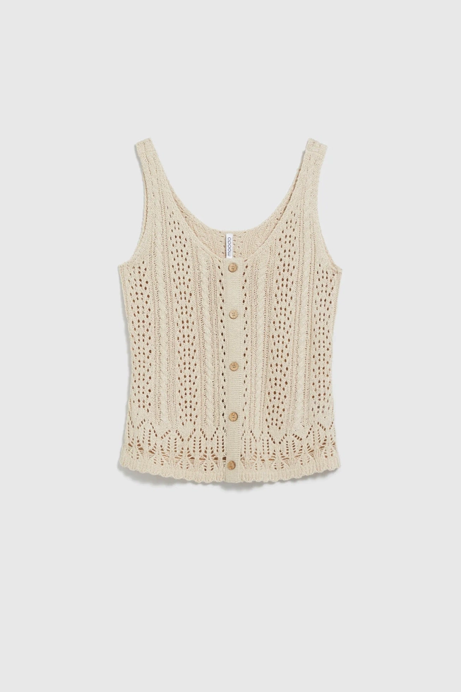 Ażurowy top
