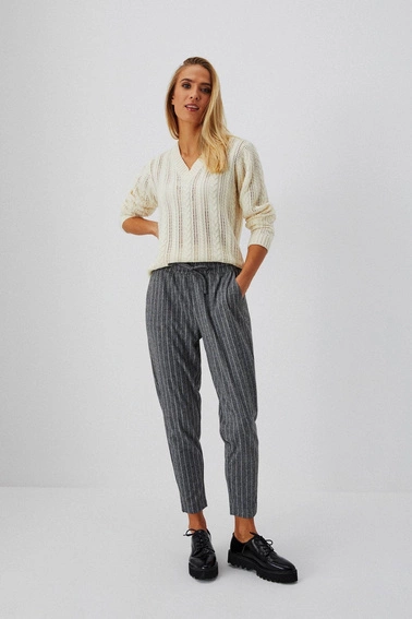 Sweter ze wzorem warkocza