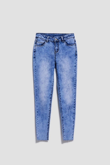 Jeansy rurki błękitne